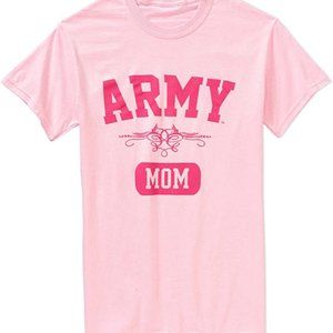 NEW IN BAG ARMY MOM Pink Tee Shirt Women's Sz M